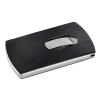 Sigel porte-cartes aspect cuir - argent/noir