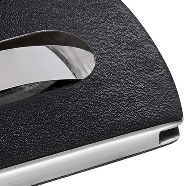 Sigel porte-cartes aspect cuir - argent/noir 208615 - 2