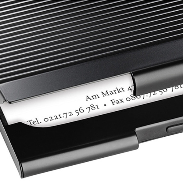 Sigel porte-cartes de visite - noir mat 208614 - 2