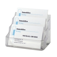 Sigel porte-cartes de visite avec 3 compartiments 208591