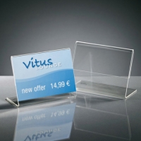 Sigel présentoir info/prix acrylique 90x60mm (10 pièces) 208712