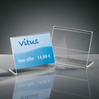 Sigel présentoir info/prix acrylique A8 (10 pièces) 208713