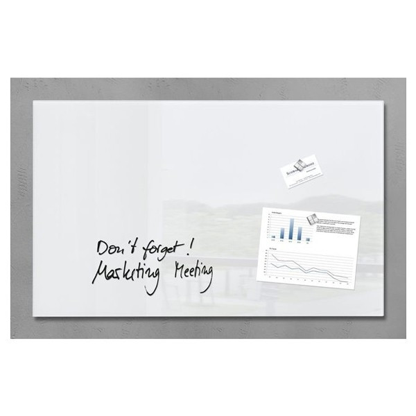 Sigel tableau en verre magnétique (78 x 48 cm) - blanc 208797 - 1