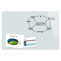 Sigel tableau en verre magnétique (90 x 60 cm) - blanc 208782