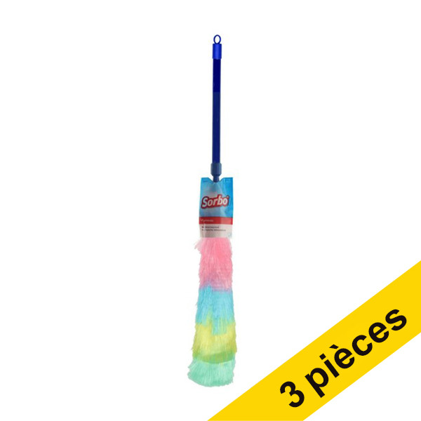 Offre : 3x Sorbo plumeau avec manche télescopique 115 cm SSO04023 - 1