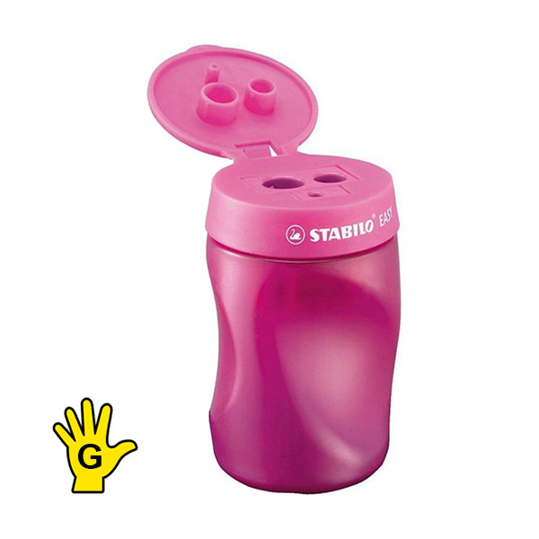 Stabilo Easy taille-crayon ergonomique (gaucher) - rose 200109 - 1