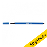 Offre : 10x Stabilo Point 68 stylo-feutre - bleu foncé