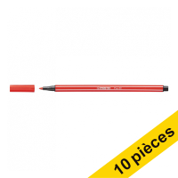 Offre : 10x Stabilo Point 68 stylo-feutre - rouge carmin