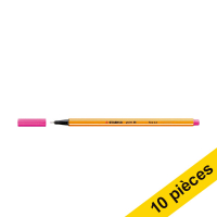 Offre : 10x Stabilo Point 88 feutre à pointe fine - rose