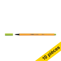 Offre : 10x Stabilo Point 88 feutre à pointe fine - vert pomme