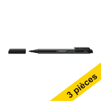 Offre : 3x Stabilo PointMax stylo-feutre pointe fine - noir 206115