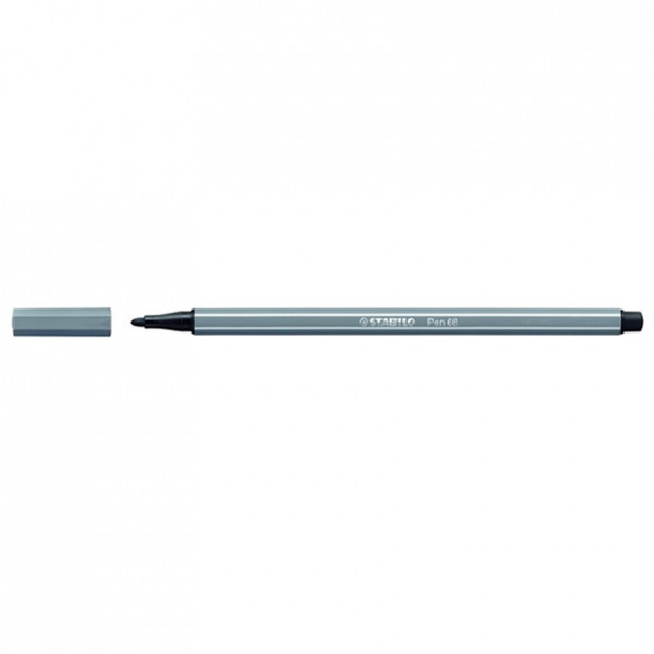 Stabilo Pen 68 viltstift donkergrijs 200179 - 1