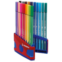 Stabilo Point 68 ColorParade ensemble de stylos-feutres (20 pièces) - rouge/bleu 200194