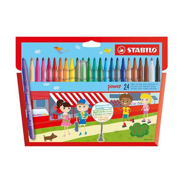 Stabilo Power feutres de coloriage (24 pièces) 206117 - 1