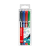 Stabilo SENSOR fineliner assorti (rouge, bleu, vert, noir) 206126 - 1