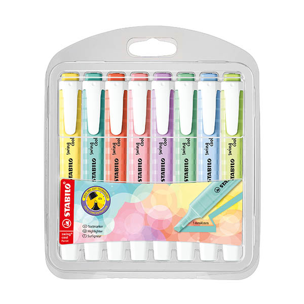 Stabilo Swing Cool Pastel surligneurs assortis (8 couleurs) 206319 - 1