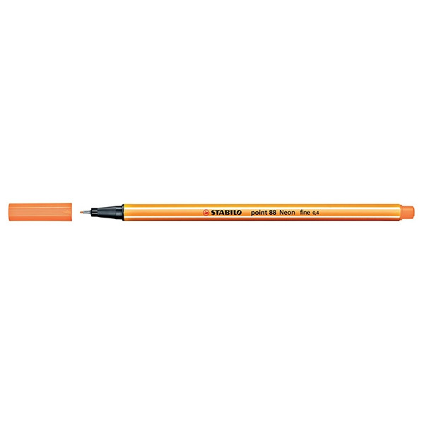 Stabilo point 88 stylo-feutre pointe fine - orange fluo 200070 - 1