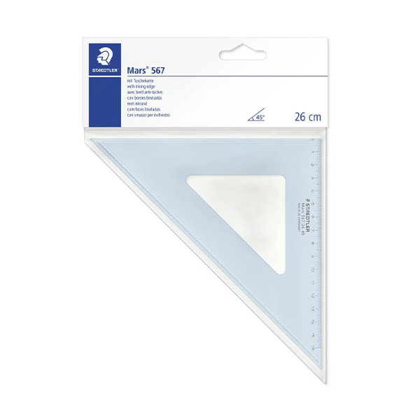 Staedtler équerre géométrique (26 cm) 45° 209614 - 1