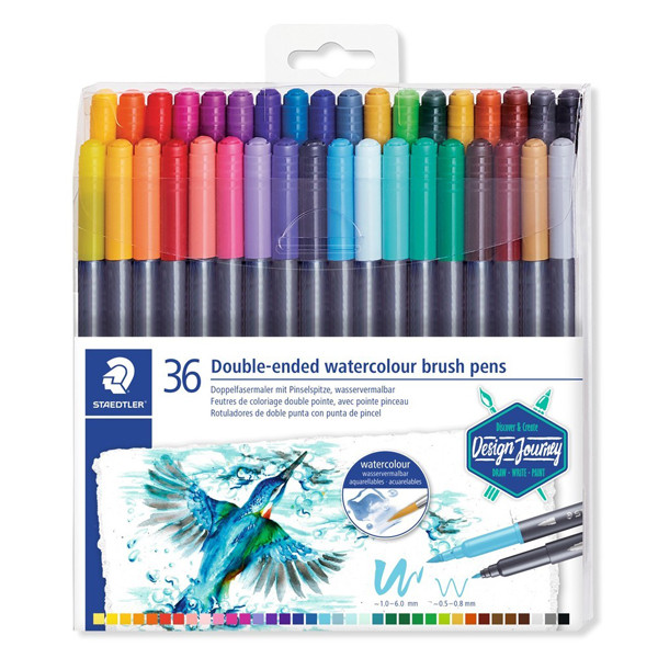 Staedtler 3001 feutres aquarellables à double pointe (36 pièces) 209509 - 1