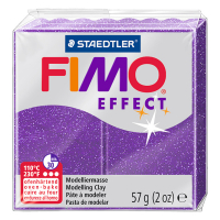 Fimo effect pâte à modeler 57g - 602 lilas pailleté 424588