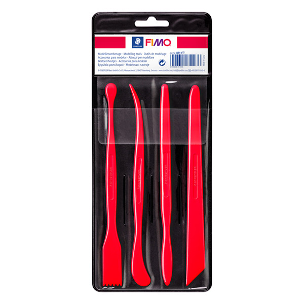 Fimo set d'outils de modelage en plastique 4 pièces set 1 424576 - 1