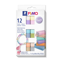 Fimo soft pâte à modeler 25g pastel (12 pièces) 209648