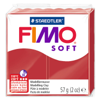 Fimo soft pâte à modeler 57g - 2P rouge Noël 424596