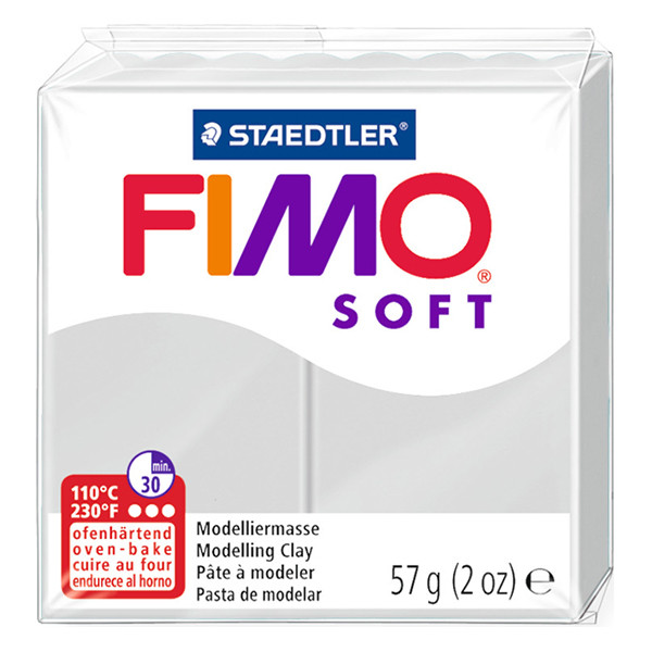 Fimo soft pâte à modeler 57g - 80 gris dauphin 424634 - 1