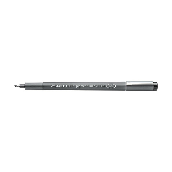 Staedtler Lumocolor 308 feutre à pointe fine (0,3 - 2 mm biseauté) - noir 209640 - 1