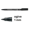 Staedtler Lumocolor 317 marqueur permanent (1 mm ogive) - noir 424741 - 1