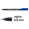 Staedtler Lumocolor 318 marqueur permanent (0,6 mm ogive) - bleu 424735 - 1