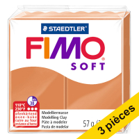 Offre : 3x Fimo soft pâte à modeler 57g - 76 cognac
