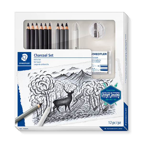Staedtler mixed set de crayons fusain 209642 - 1