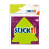 Stick'n Die-Cut notes forme arbre 70 x 70 mm (50 feuilles) - vert fluo 201847 - 1
