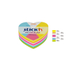 Stick'n Die-Cut notes forme cœur 61 x 70 mm (250 feuilles) - couleurs fluo 201848 - 2