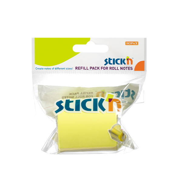 Stick'n Roll notes recharge 50 mm x 10 m - jaune fluo 201773 - 1