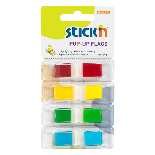Stick'n index étroits assortis 45 x 12 mm (4 x 35 onglets) 400890 - 1