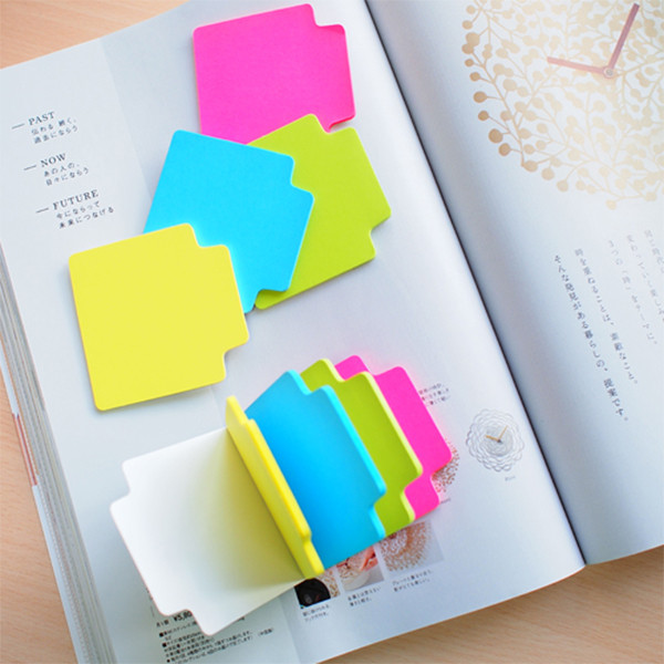 Stick'n marque-pages lignés 70,2 x 70,2 mm (100 feuilles) - couleurs variées fluo 201748 - 4