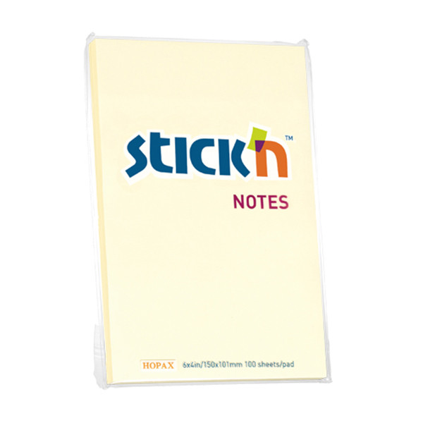 Stick'n notes 152 x 102 mm - jaune pastel 201713 - 1