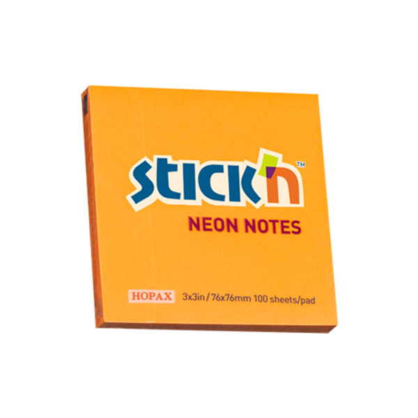 Stick'n notes 76 x 76 mm - orange fluo 201716 - 1