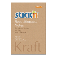 Stick'n notes autocollantes kraft 51 x 76 mm 400882