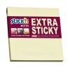 Stick'n notes extra collantes 76 x 76 mm (90 feuilles) - jaune pastel 201761 - 1