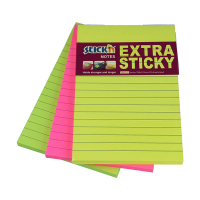 Stick'n notes extra collantes lignées 102 x 152 mm (3 pièces) - couleur 201708