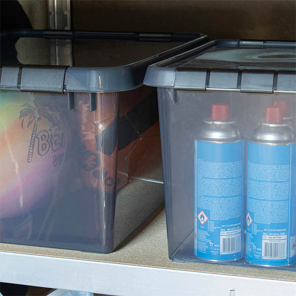 Sunware Comfort Line boîte de rangement transparente 22 litres - gris/noir 200473 - 4
