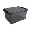 Sunware Comfort Line boîte de rangement transparente 36 litres - gris/noir 200474 - 1