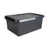 Sunware Comfort Line boîte de rangement transparente 45 litres - gris/noir 200477 - 1