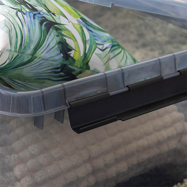 Sunware Comfort Line boîte de rangement transparente 62 litres - gris/noir 200478 - 4