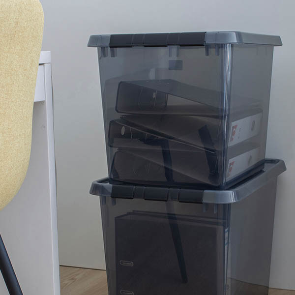 Sunware Comfort Line boîte de rangement transparente 72 litres - gris/noir 200479 - 4