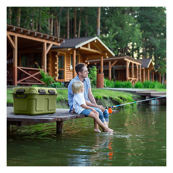 Sunware Q-line boîte de rangement étanche 130 litres - vert/noir 216759 - 3