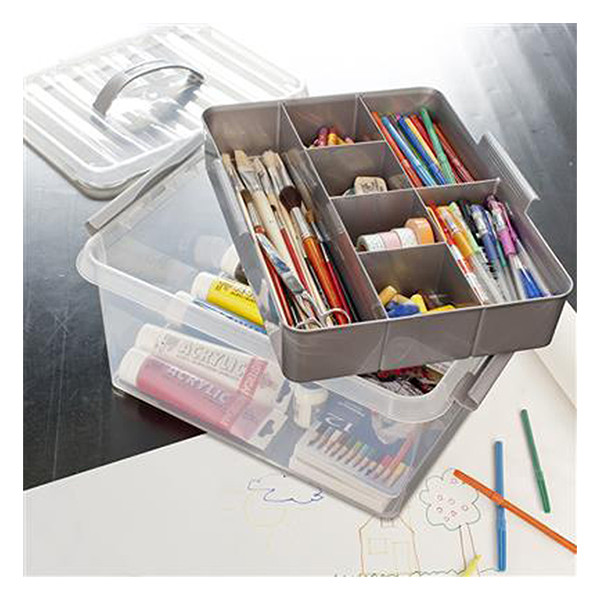 Sunware Q-line boîte de rangement avec insert 15 litres - transparent 216761 - 6